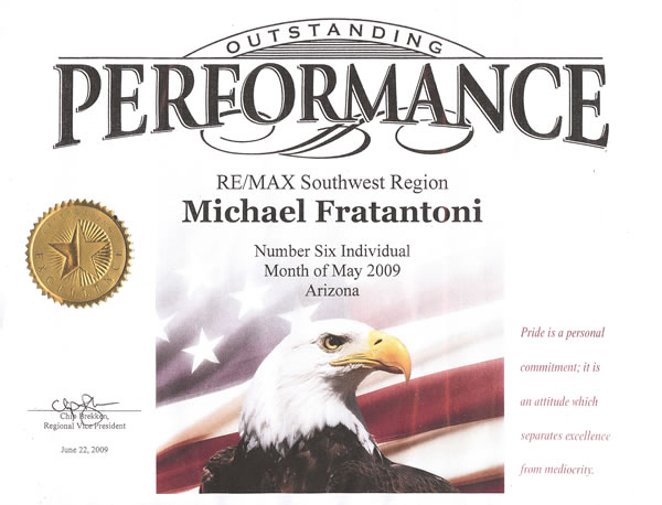 Number Six Remax Agent for May 2009